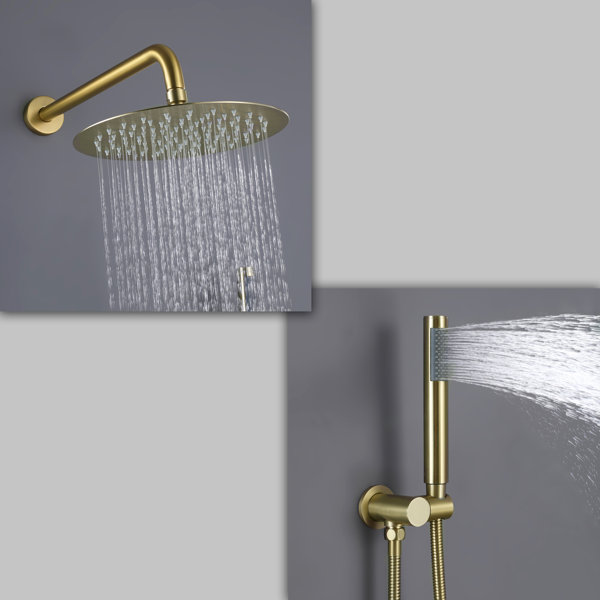 Selected Two Handles Shower Faucet RoughIn Valve & Reviews Wayfair